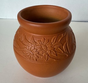 Vintage Weller Breton Sunflower Vase