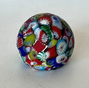Milifiori Art Glass Paperweight