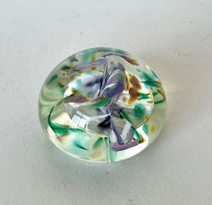 Signed Studio Art Glass Paperweight