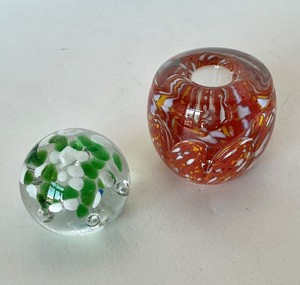 Pair of Art Glass Paperweights #7