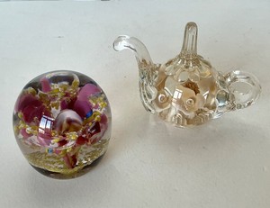 Pair of Art Glass Paperweights #10
