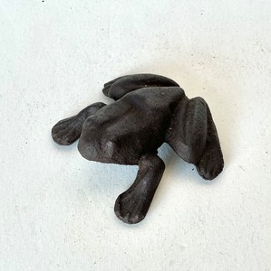 Antique Cast Iron Anatomically Correct Frog Doorstop #1