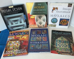Group of 6 Vintage Books on Mosaic Art and Design