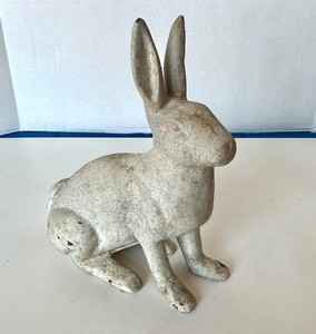 Antique Hubley Cast Iron Rabbit Doorstop