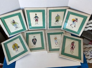 Group of 8 Nursery Rhyme Screen Prints