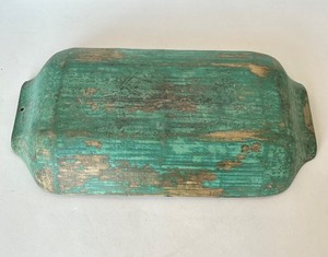 Antique Painted Wooden Dough Bowl