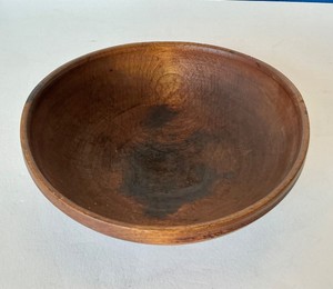 Antique Scandinavian Turned Butternut () Bowl
