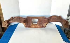 Vintage Carved and Painted Ox Yoke