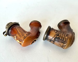 Pair of Antique Meerschaum Pipes #1