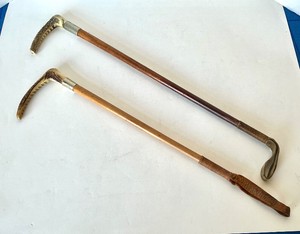 Pair of Vintage Stag Handle Riding Crops