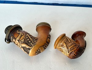Pair of Antique Meerschaum Pipes #2