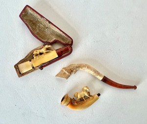 Trio of Small Antique Meerschaum Pipes