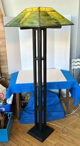 Arts & Crafts Stained Glass Floor Lamp