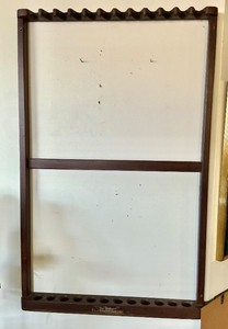 Pair of Vintage Wall Mounted Billiard Cue Racks