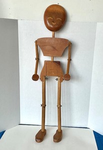 Vintage Reticulated Wooden Mannequin