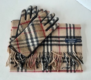 Burberry Scarf and Gloves Set