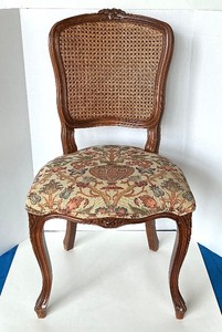 Vintage Caned Back French Side Chair