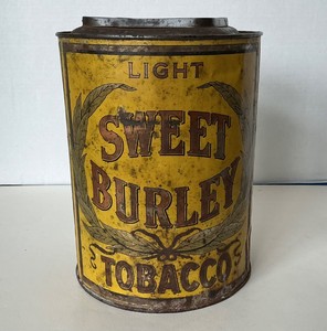 Antique Sweet Burley Tobacco Tin