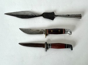 Pair of Vintage Knives  Antique Spear Point