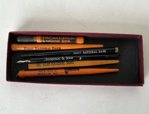Group of 6 Vintage Advertising Pens