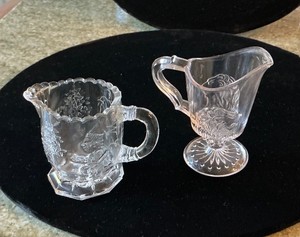Pair of EAPG Childrens Pitchers