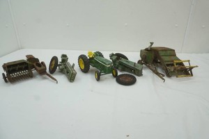 group of vintage John Deere toys