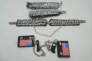 NIP 2 Trucker wallets with American flag theme, 3 Tiger theme restraints