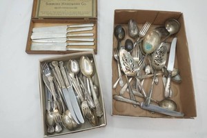 nice lot of of vintage silver plate flatware