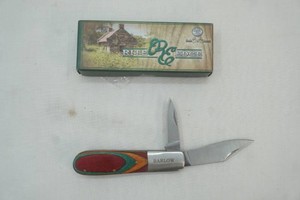 Barlow new pocket knife, wood hilt