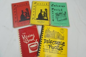 Vintage cookbooks, Calvary Willmar, lot