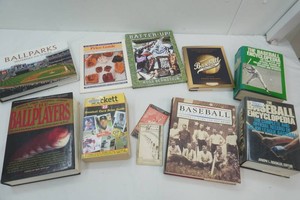 Baseball books, Ball Parks, ball players, baseball history