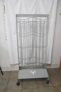 spray can display rack 25 x 20 x 54 tall on casters
