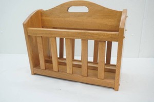 oak magazine rack 19 x 11 x 16