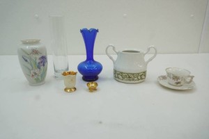 group of vases and other ceramicporcelain items