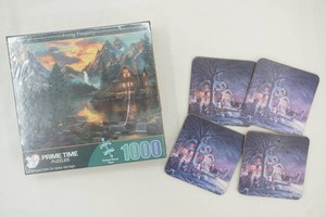Evening tranquility 1000 piece jigsaw puzzle NIB, 4 Terry Redlin coaster