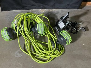 Mixed Lot Green String Work Lights & LED Work Lights