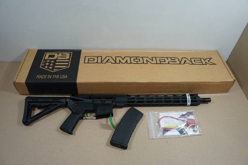 NEW Diamondback Carbon DB15 .2235.56 AR-Format Rifle - 16 Threaded Barrel