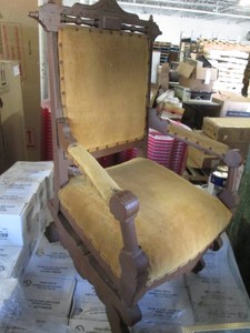 Antique classy wood framed rocking chair