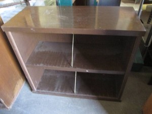 Retro record pr book shelf