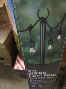 Hampton Bay 9 foot string light pole