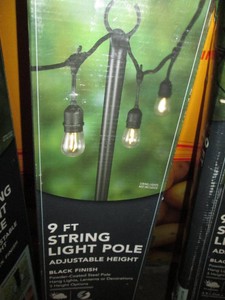Hampton Bay 9 foot string light pole