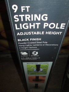 Hampton Bay 9 foot string light pole