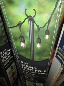 Hampton Bay 9 foot string light pole