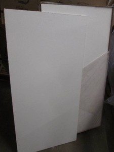 4 Packs of 8 2x4 foot Armstrong plain white ceiling tiles