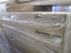 4 Packs of 8 2x4 foot Armstrong plain white ceiling tiles