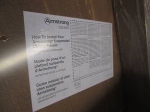 4 Packs of 8 2x4 foot Armstrong plain white ceiling tiles