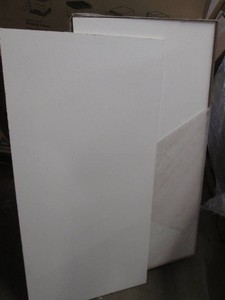 5 Packs of 8 2x4 foot Armstrong plain white ceiling tiles