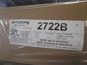 2 10 Packs of 2x4 foot Armstrong white ceiling tiles with a center indent