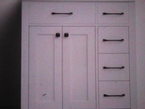 30 in. W x 19 in. D x 34 in. H White bath vanity