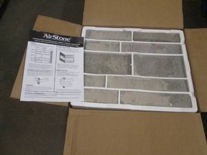 2 Boxes of AirStone wall stone, 8 SF per box